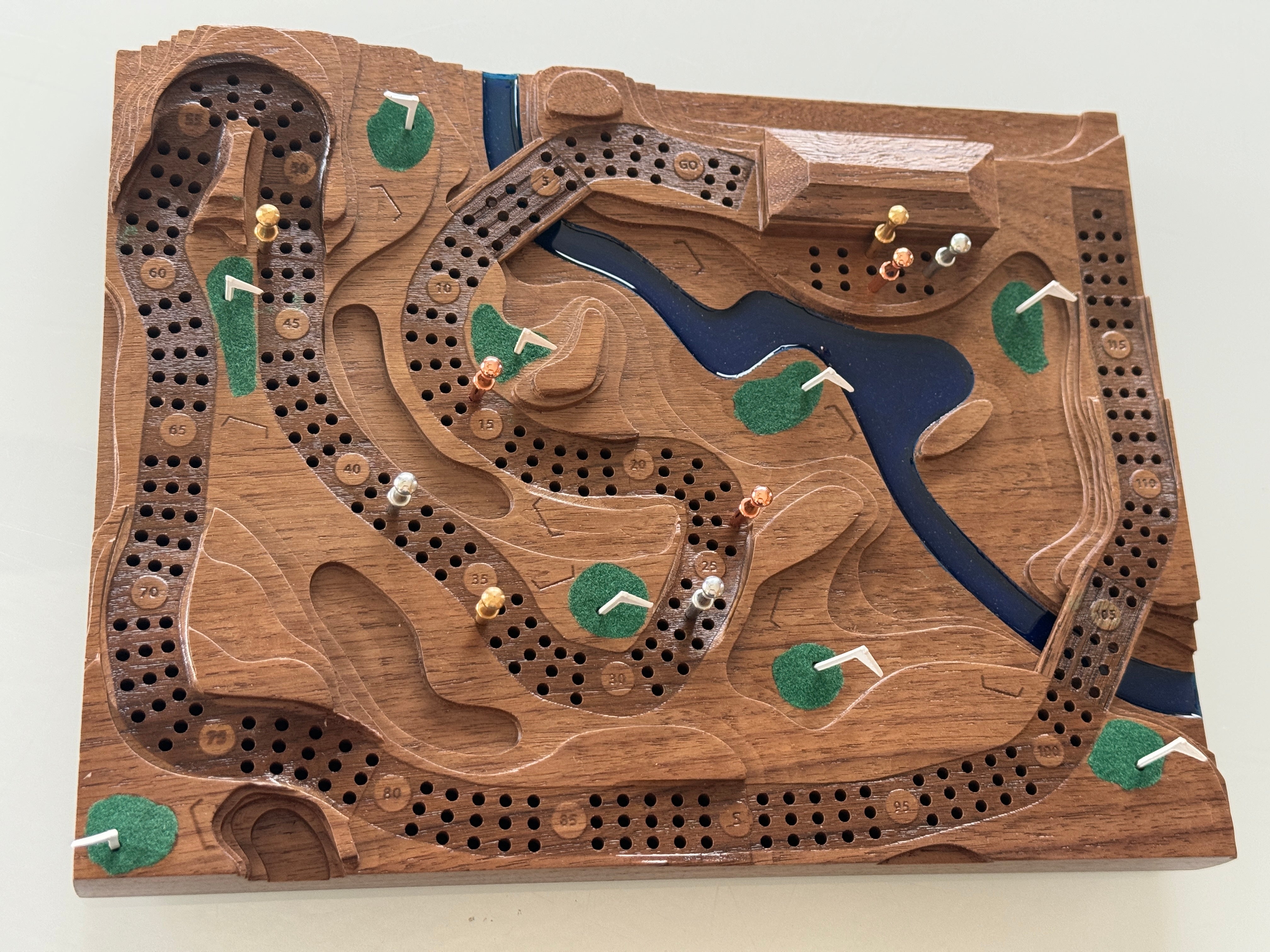 Customized Basketball retailer Cribbage Board