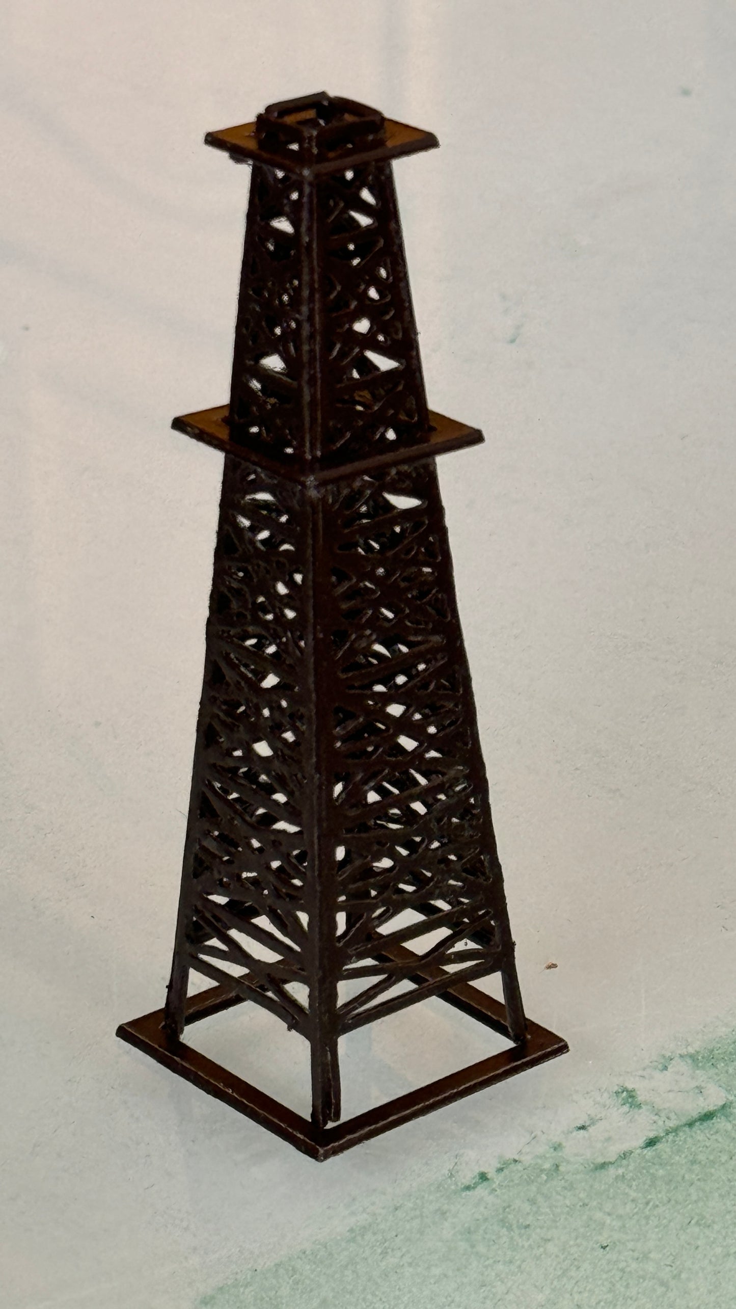 Add an Oil Derrick to a Railroad Cribbage Board