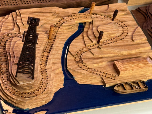 Add an Oil Derrick to a Lighthouse Cribbage Board