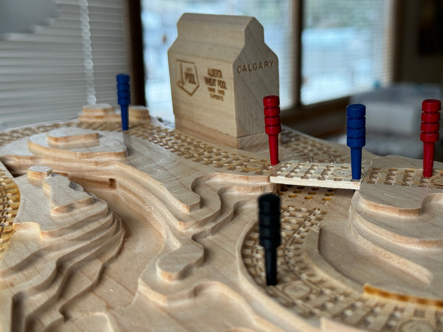 Add a Grain Elevator to A Railroad Cribbage Board