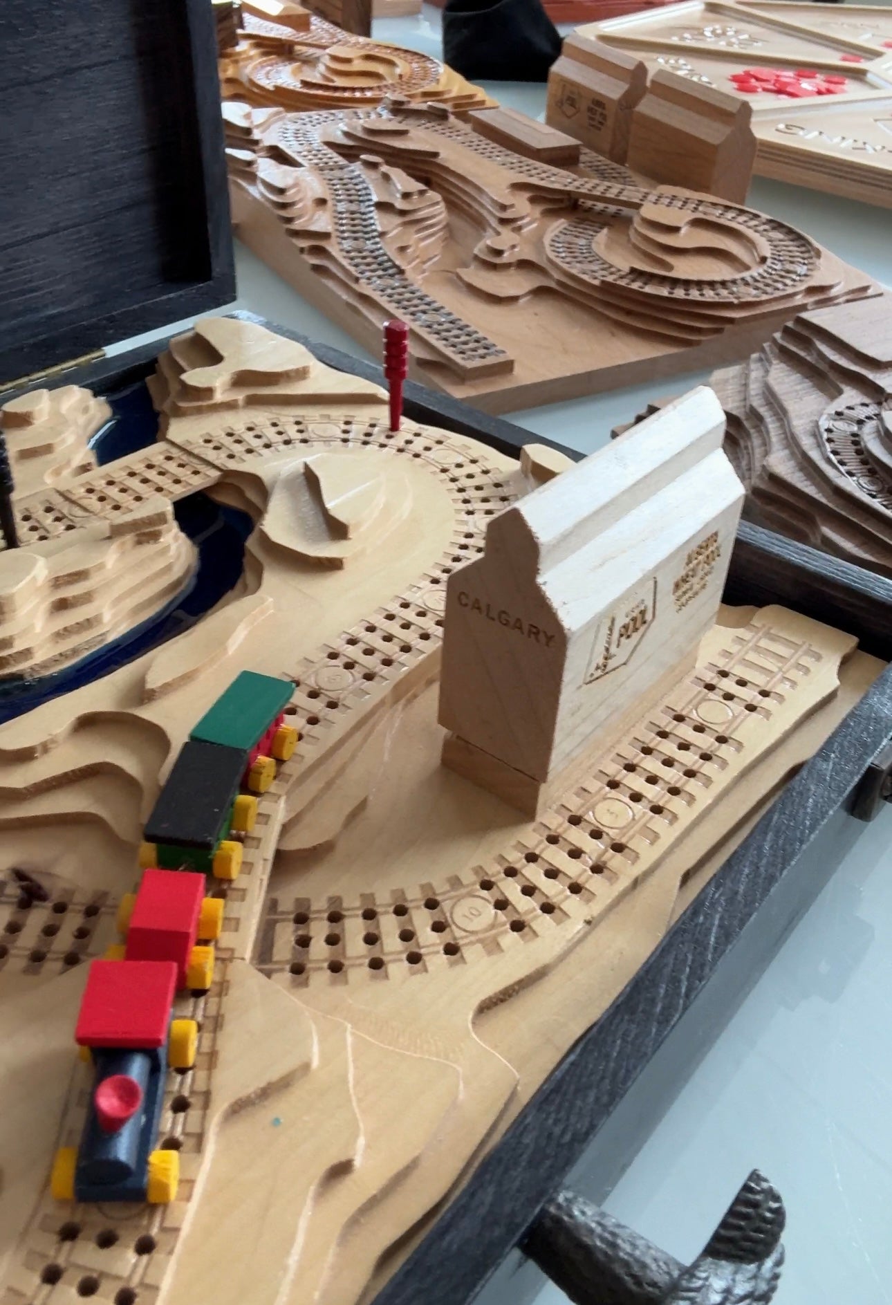 Add a Grain Elevator to A Railroad Cribbage Board