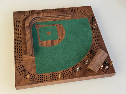 Walnut 'Diamonds Are Forever' Baseball Cribscape